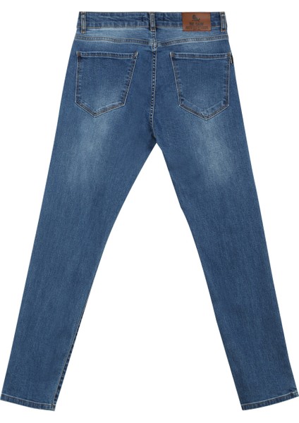 Normal Bel Dar Paça Mavi Erkek Pantolon TC5001 fiyatları