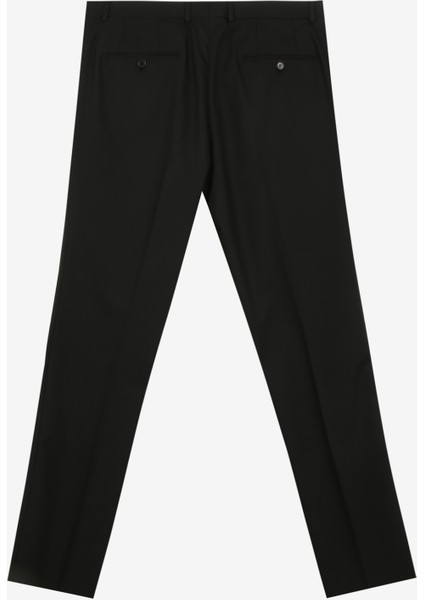Normal Bel Normal Paça Regular Fit Siyah Erkek Pantolon PN1014100171