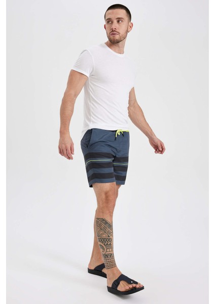 Fit Regular Fit Kısa Boy Deniz Şortu X0183AZ23HS