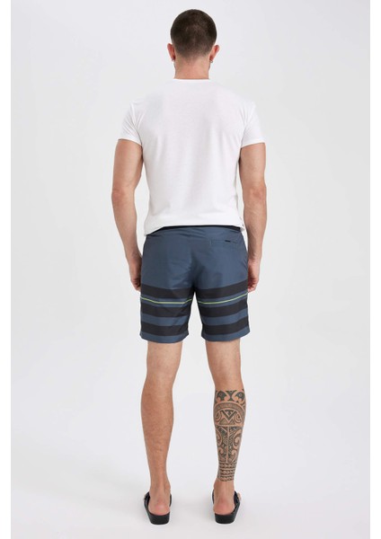 Fit Regular Fit Kısa Boy Deniz Şortu X0183AZ23HS