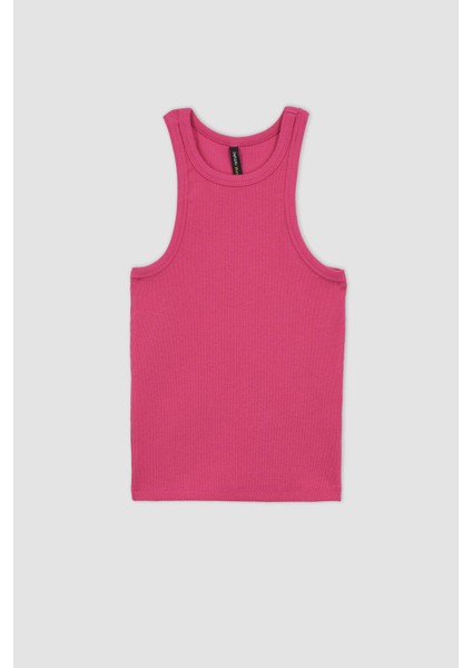 Slim Fit Halter Yaka Fitilli Kaşkorse Atlet X6705AZ23SP