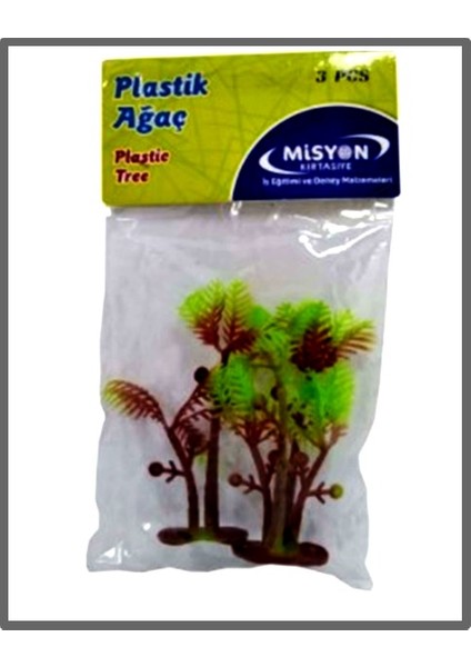 Plastik Ağaç 3lü AĞAÇ-002 - 2 Paket