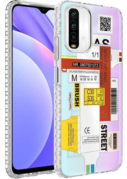 Xiaomi Redmi Note 10S Kılıf Airbag Kenarlı Renkli Desenli Silikon Elegans Kapak