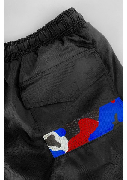 842 Erkek Siyah Deniz Şortu fırsatları