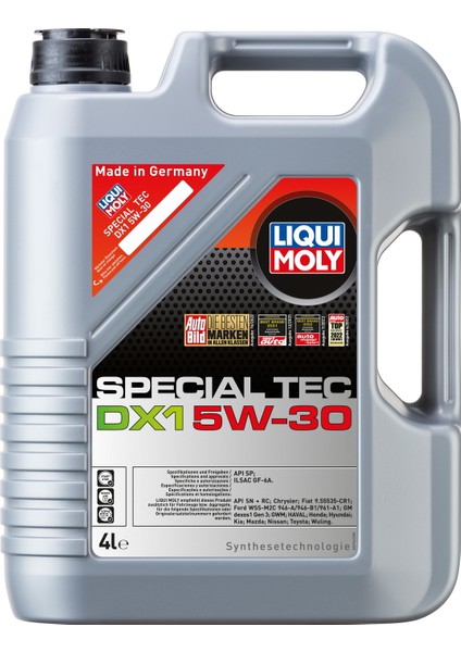 Special Tec Dx1 5W-30 Gm Dexos1 Gen 3 Motor Yağı 4lt. 20968