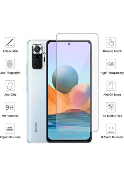 Xiaomi Redmi Note 10 Uyumlu Premium Ekran Koruyucu 9h Sert Temperli Kırılmaz Cam Koruma Şeffaf