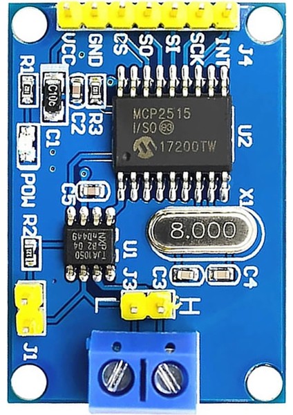MCP2515 Can Ağ Haberleşme Modülü Can Network Transceiver Klemens Araba Otomasyon Kontrol Sis.