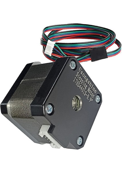 17HS4401S-09 Nema 17 Step Motor 0.28N.M 0.9 Derece 400 Adıım D Mil 2 Faz 1.3A 3D Printer