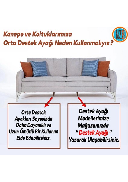 Mobilya Kanepe Sehpa Yatak Dolap Tv Ünitesi Baza Koltuk Ayağı Krom Renk 20 cm Ayak