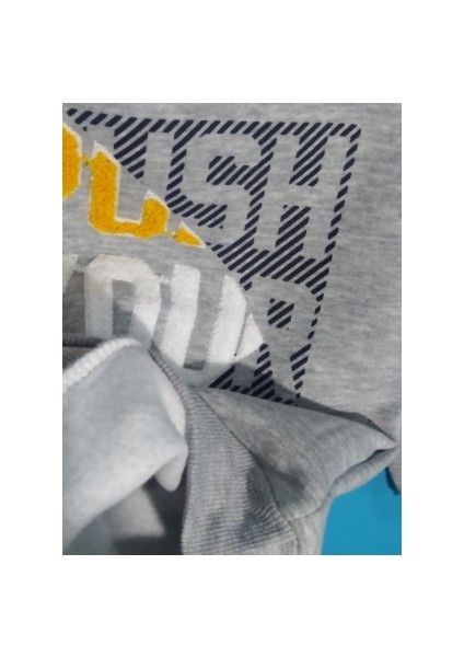 Bayramlık Erkek Çocuğu Gri Sweatshirt