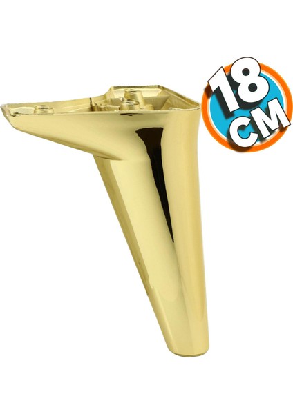 Mobilya Kanepe Yatak Sehpa Tv Ünitesi Baza Koltuk Ayağı Gold Altın Renk 18 cm Ayak