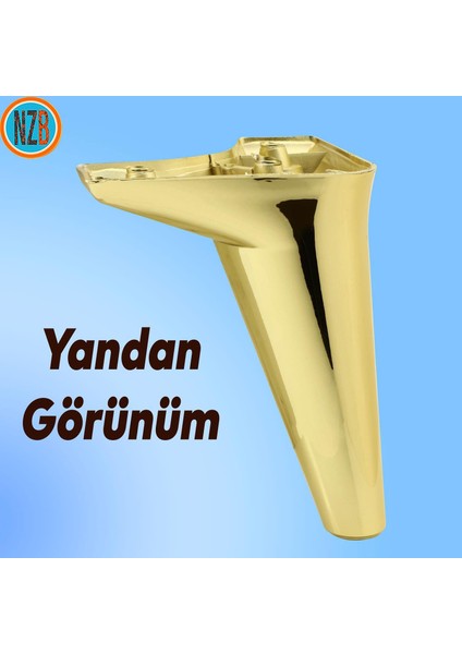 Mobilya Kanepe Yatak Sehpa Tv Ünitesi Baza Koltuk Ayağı Gold Altın Renk 18 cm Ayak modelleri