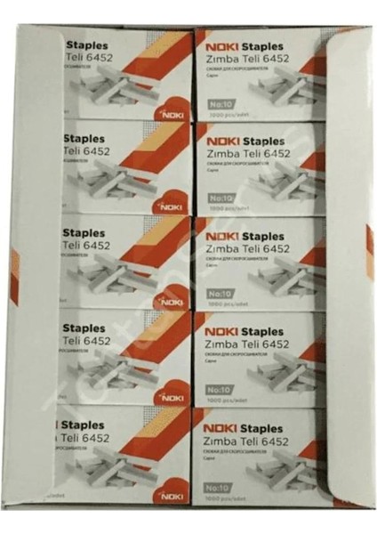Zımba Teli No:10 20 Li Kutu 40 Paket 1 Koli
