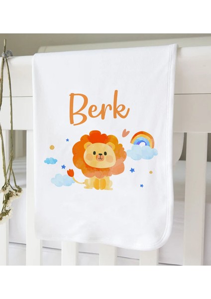 Bk Kids Kişiye Özel Isimli Bebek Battaniye ve Yastık Hediye Seti, Yeni Doğan Bebek Hediyesi, Bebek Uyku Seti-10