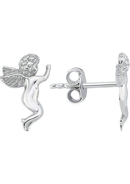 Gümüş Mini Melek Küpe