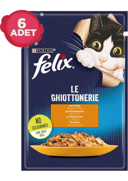Tavuklu Pouch Yetişkin Kedi Yaş Mama Konserve 6 x 85 Gr.
