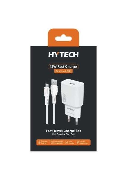 Hytech 12W Mikro USB Şarj Set