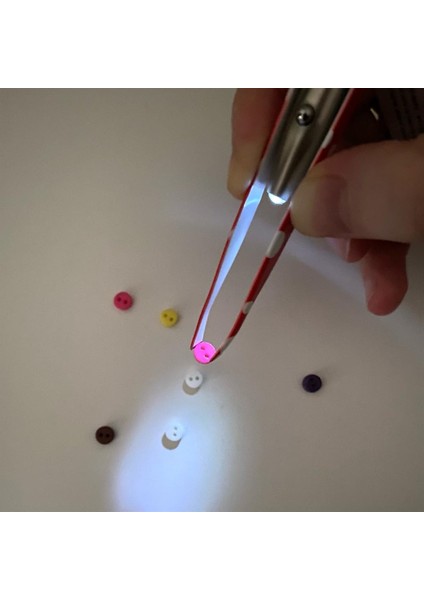 Işıklı Cımbız LED Tweezers Siyah