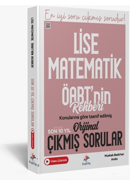 KPSS Lise Matematik Öğretmenliği Son 10 Yıl Orijinal Video Çözümlü Çıkmış Sınav Soruları