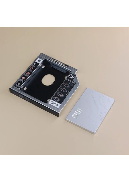 DW95S 9.5mm Sata 3.0 2.5" Inch SSD HDD Laptop Caddy Kızak Kutusu