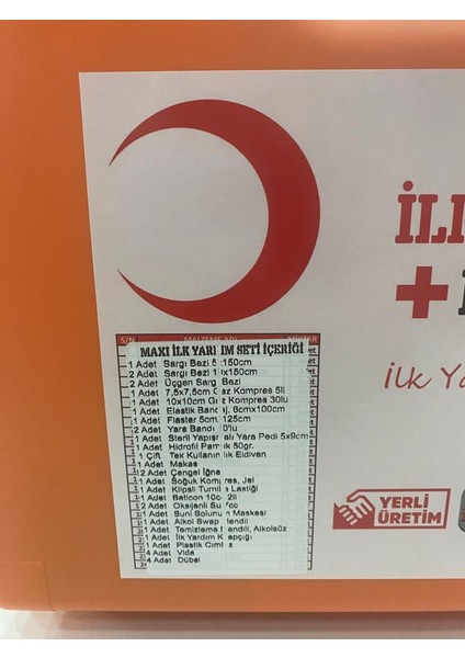 Ş Güvenliği Yönetmeliğine Uygun Iş Yeri Ilk Yardım Çantası, Ilkyardım Seti ,ecza Dolabı modelleri