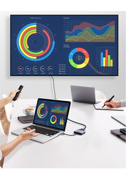 USB 3.0 1080P 60Hz Full Hd HDMI VGA Dönüştürücü Adaptör fırsatları