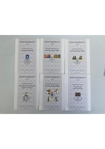 Almanya 1980LER Posta Pulu Ilk Gün Kartı Lotu 235 Adet fırsatları