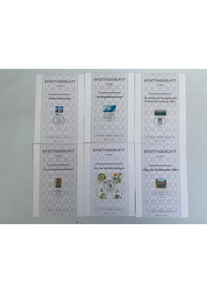 Almanya 1980LER Posta Pulu Ilk Gün Kartı Lotu 235 Adet indirimleri