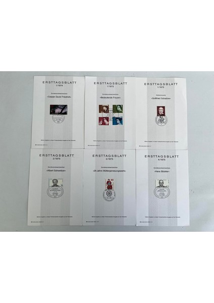 Almanya 1970LER Posta Pulu Ilk Gün Kartı Lotu 185 Adet fırsatları