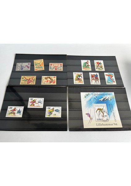 Olimpiyat ve Spor Temalı Posta Pulu Lotu 240 Adet B001 fırsatları