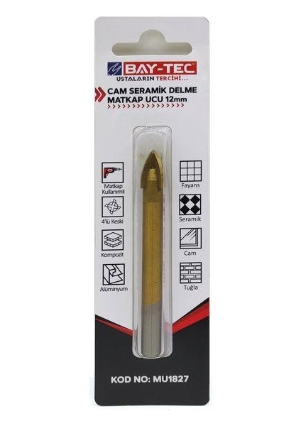 Cam Seramik Delme Matkap Ucu 6 mm