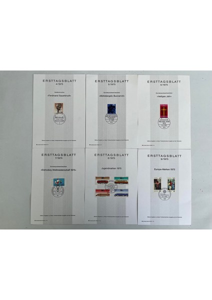 Almanya 1970LER Posta Pulu Ilk Gün Kartı Lotu 185 Adet indirimleri