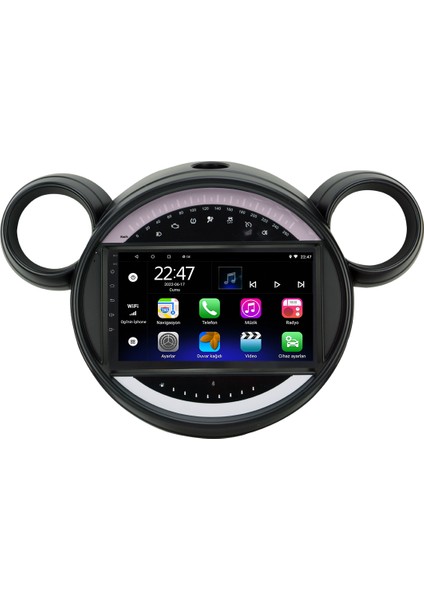 Mini Cooper Android 12 Kablosuz Carplay Navigasyon Multimedya Ekran Teyp - MY-0609W