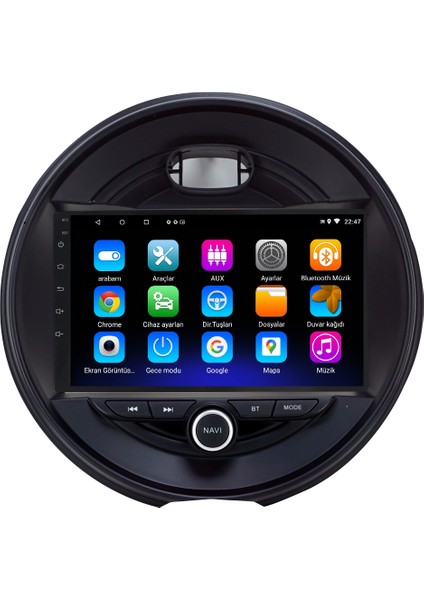 Mini Cooper Android 12 Kablosuz Carplay Navigasyon Multimedya Ekran Teyp MY-0609W-