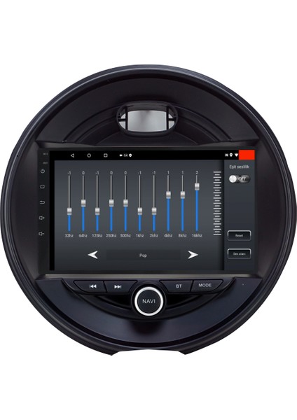 Mini Cooper Android 12 Kablosuz Carplay Navigasyon Multimedya Ekran Teyp MY-0609W-