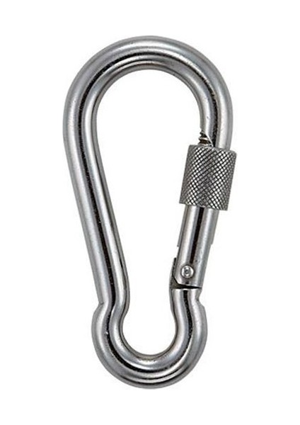 Vidalı Kilitli Karabina Galvanizli (1 Adet)