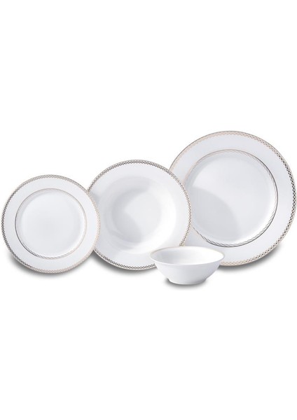 8361 Perla Collectıon 60 Parça 12 Kişilik Yemek Takımı Yuvarlak