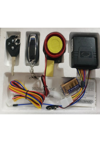 Motorsiklet Alarm Seti 120DB Uzaktan Çalıştırma Anti-Hırsızlık Motosiklet Bisiklet Su Geçirmez Araba Parçaları Uzaktan Başlangıç Kiti Için Araba