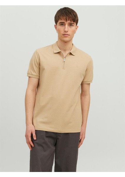 Jack & Jones Jprblascott Zip Ss Polo Sn Erkek T-Shirt