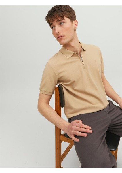 Jprblascott Zip Ss Polo Sn Erkek T-Shirt