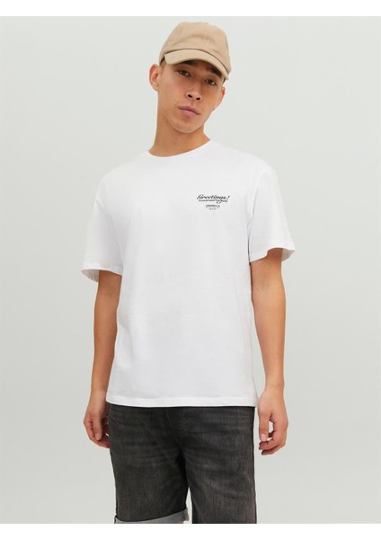 Jack & Jones Jorgreetings Tee Ss Crew Neck Tg Erkek T-Shirt