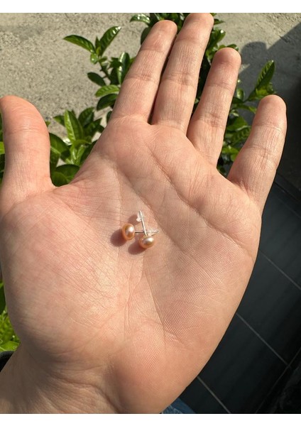 Tatlı Su İncisi Rose Küpe
