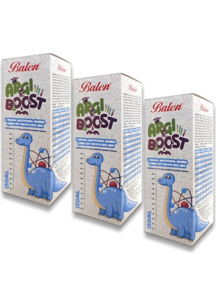 Argı Boost Multivitamin Şurup 150 ml x 3 Adet