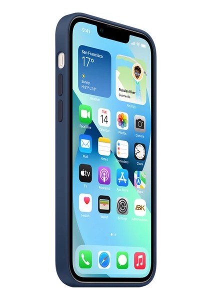 iPhone 13 Pro Max Lansman Kılıf Logolu Silikon Kılıf - Lila