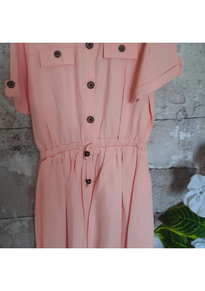 Beli Lastikli Elbise Kız