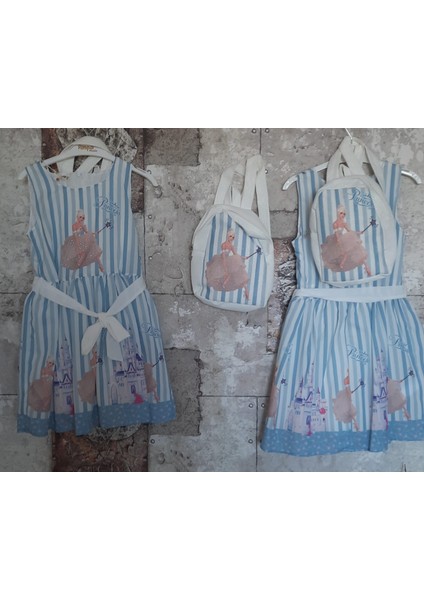 Çocuk Princess Askılı Elbise