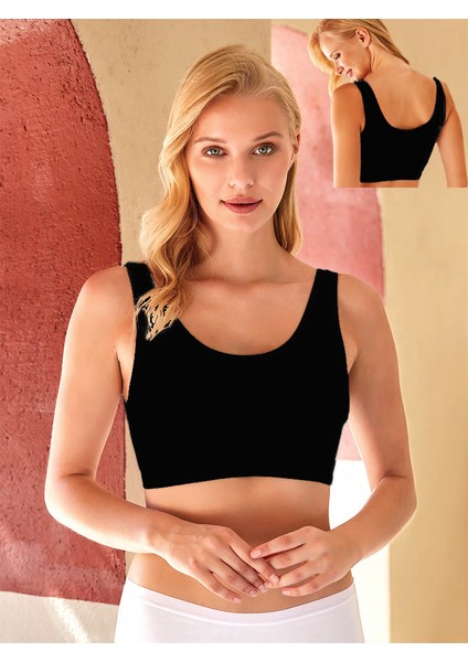 2643 Kadın Pedli Kalın Askılı Büstiyer Sütyen