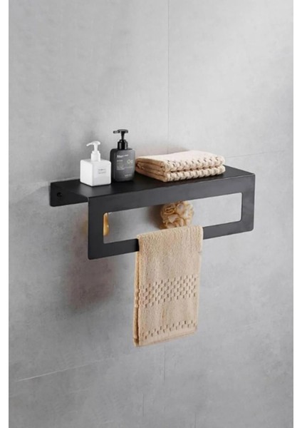 Raflı Havlu Askısı Metal Raflı Havluluk Otel Banyo Askısı Mutfak Banyo Raflı Havluluk 30 Cm fiyatları