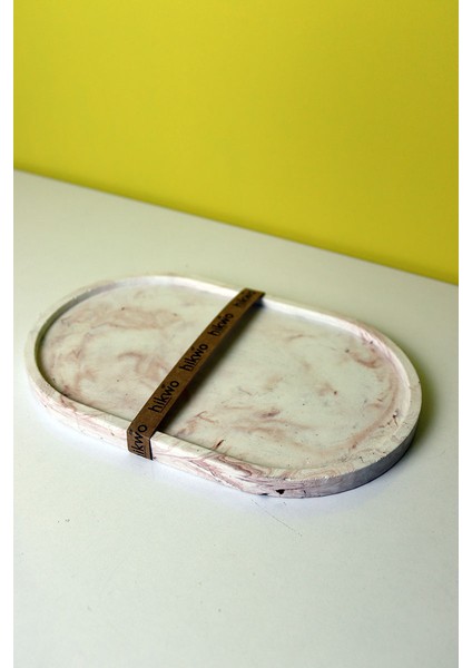 Mermer Desenli Büyük Boy Dekoratif Sunum Tepsisi - Kahve fiyatları