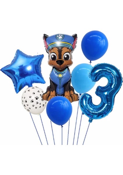 Paw Petrol Pav Petrol Polis Köpek Chase Yaş Balon Konsept Doğum Günü Set Yaş Balon Set